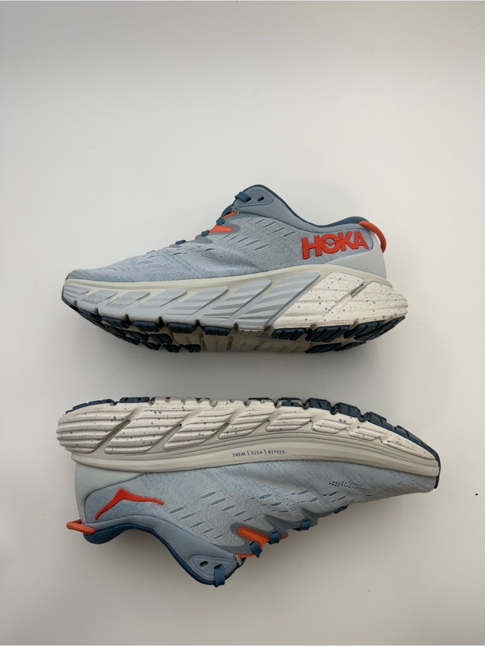 ‏HOKA Gaviota 4 Women’s Running Shoes Gray Orange US 7B 1123199 BFPA